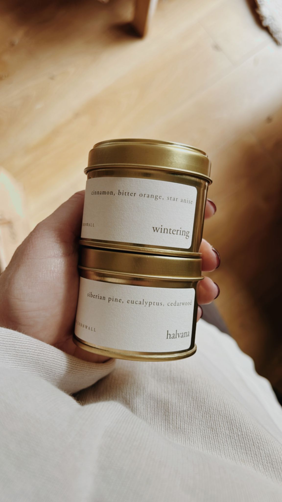 Wintering Gold Tin Soy Candle